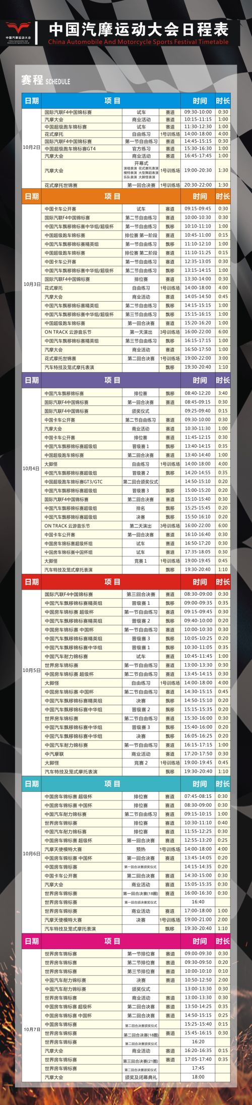 看頂級車手賽車、聽華晨宇唱歌、玩轉(zhuǎn)汽摩現(xiàn)場… 2018汽摩大會最強攻略出爐啦！(圖1)